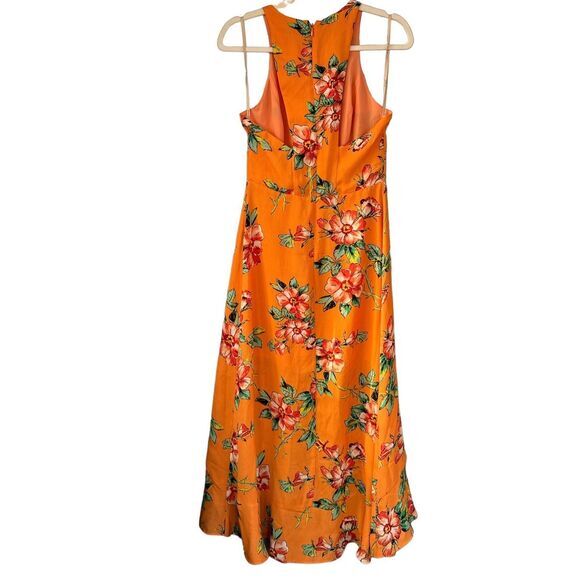 D1 Ali &‎ Jay Orange Floral Maxi Dress Size Small - Picture 4 of 9